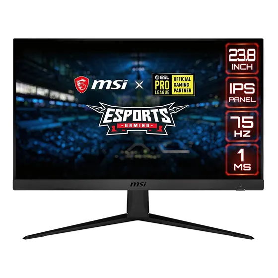Monitor Gaming Msi 23,8  Ips Fhd G241ve2 Tranza Negro