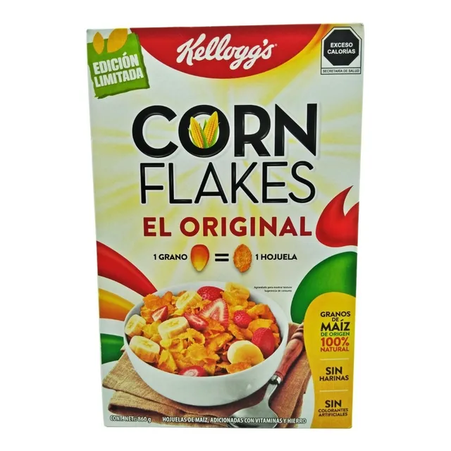 Caja Grande Cereal Corn Flakes Original 860g Kellogg's