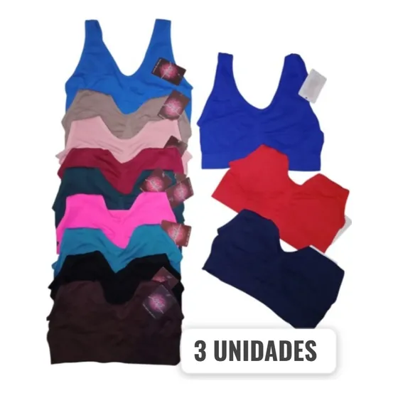 Trio De Top Deportivo De Dama ( 3 Unidades)