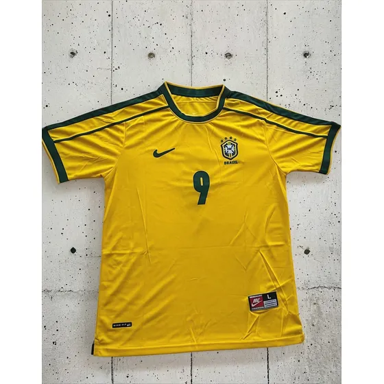Camisea Retro De Futbol- Brasil 1998-ronaldo