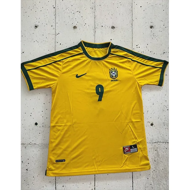 Camisea Retro De Futbol- Brasil 1998-ronaldo