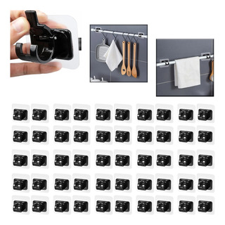 Soporte Ajustable Para Cortinero, Pared Gancho 50 Piezas Soporte Ajustable Para Cortinero, Pared Gancho 50 Piezas