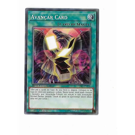 Yu-gi-oh Avançar Card - Comum Speed Duel Frete Incluso