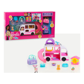 Camper De Barbie Para Mascotas Deluxe Pet Set Con 17 Piezas Camper De Barbie Para Mascotas Deluxe Pet Set Con 17 Piezas