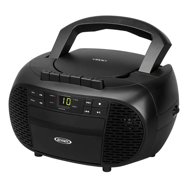 Jensen Cd-550 - Grabadora De Cassette De Disco Compacto Con Radio Am/fm