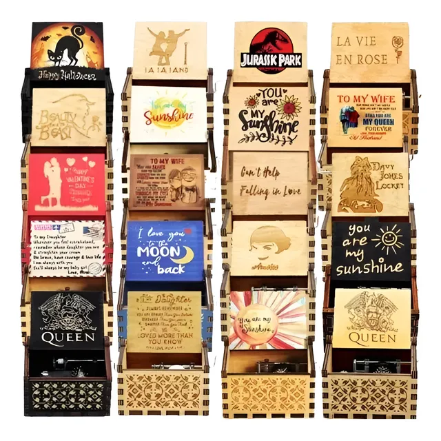 Cajas Musical Elvis Presley Queen Harry Potter Simpson Y Mâs