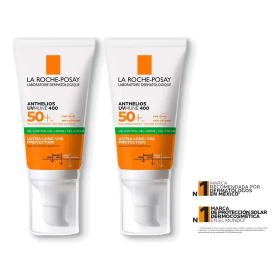 Protector Solar Fps50+ Anthelios Gel Cream Bloqueador 50mlx2