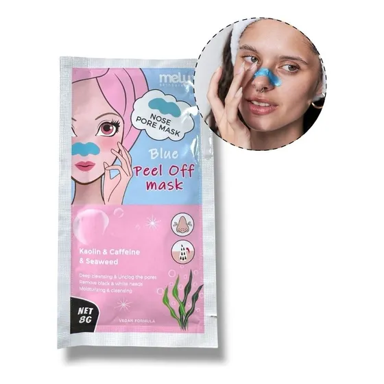 Mascarilla Peel Off Blue Puntos Negros Para Skin Care X1u