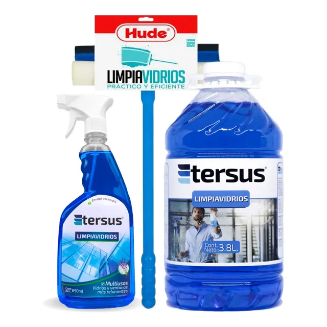 Limpiador De Vidrios + Galonera 3.8 Lt + Gatillo 650 Ml
