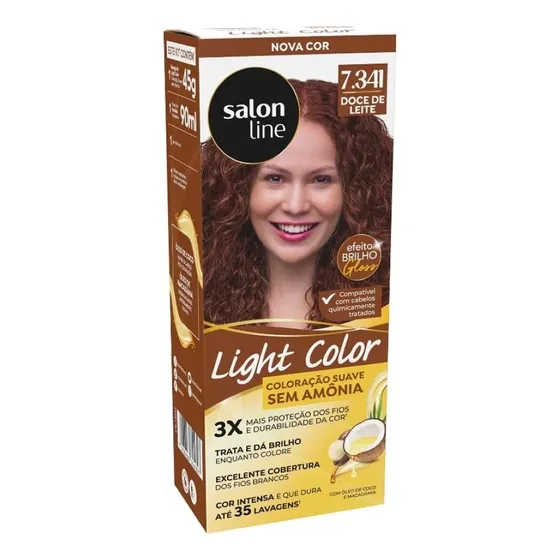 Coloração Suave Light Color 7.341 Doce De Leite - Salon Line