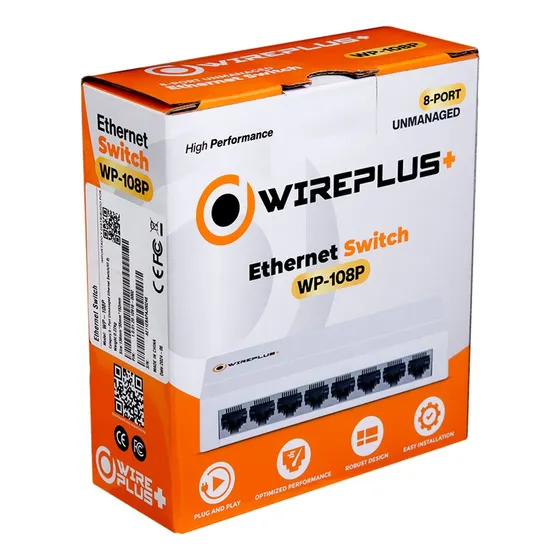 Switch 8 Puertos 10/100 Wireplus Wp-108p