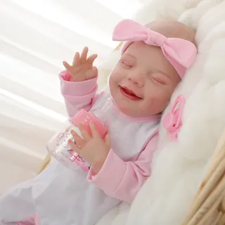 Muñeca De Bebé Recién Nacida Realista 46 Cm Con Kit De Comid Muñeca De Bebé Recién Nacida Realista 46 Cm Con Kit De Comid