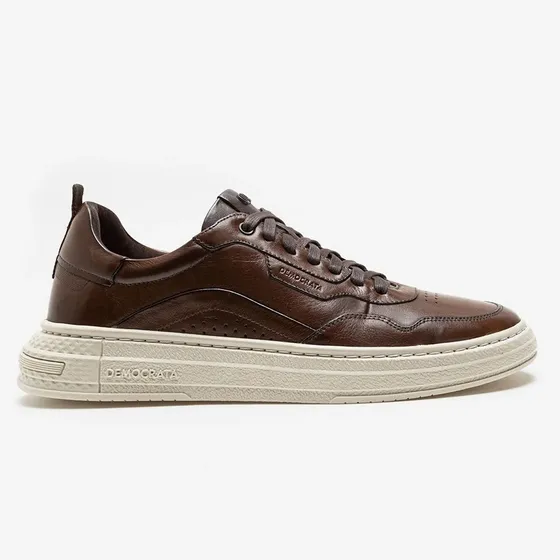 Tenis Masculino Democrata Couro Denin Jake 240201