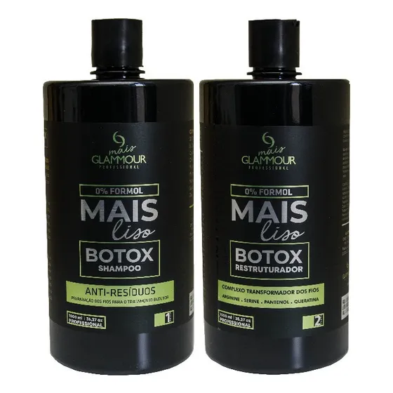 Combo Botox Capilar Glammour Mais Liso 0% Formol Atacado