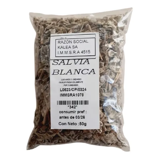 Salvia Blanca Seca 50g Lleve 3 Pague Solo Por 2 Un