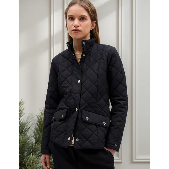Chaqueta Acolchada Tommy Hilfiger De Mujer Negra Talla Xs