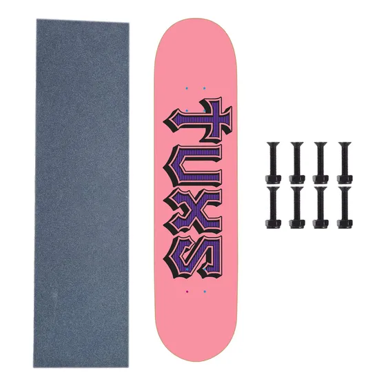Tabla Skate Profesional Tuxs Maple Canadiense + Lija Tornis