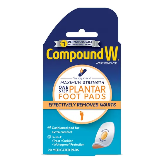 Compound W - Almohadillas De Pies Para Quitar Verrugas Plant