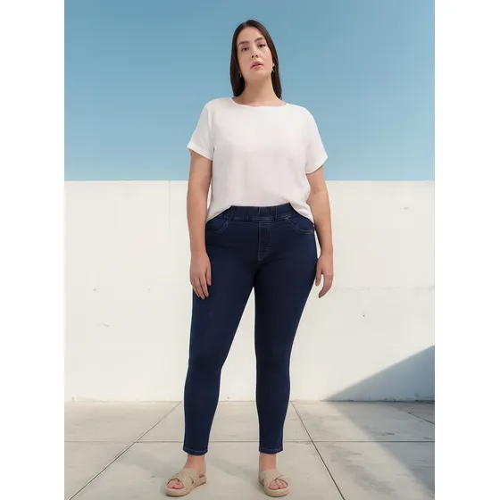 Jean Para Mujer Marca Patprimo Color Azul  En Algodón #1416