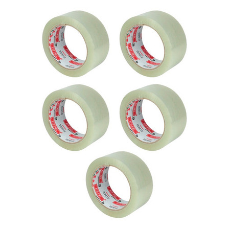 Kit Com 5 Und Fita Adesiva Transparente 48mmx40mm Kit Com 5 Und Fita Adesiva Transparente 48mmx40mm