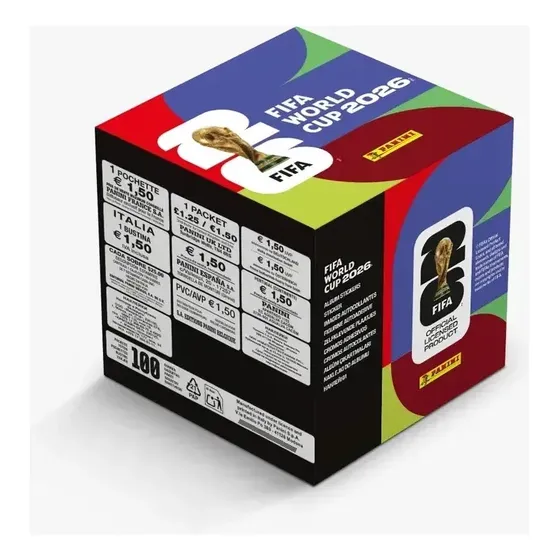 Fifa World Cup 2026 Panini Caja 100 Sobres Mundial Estampas