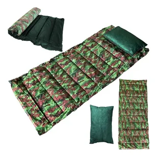 Kit Camping Solteiro Colchonete C/ Travesseiro Kit Camping Solteiro Colchonete C/ Travesseiro