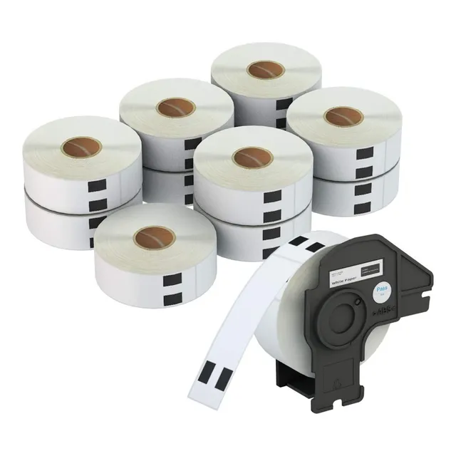 Rollo Dk-1201 Compatibles Con Impresora Brother Ql-800