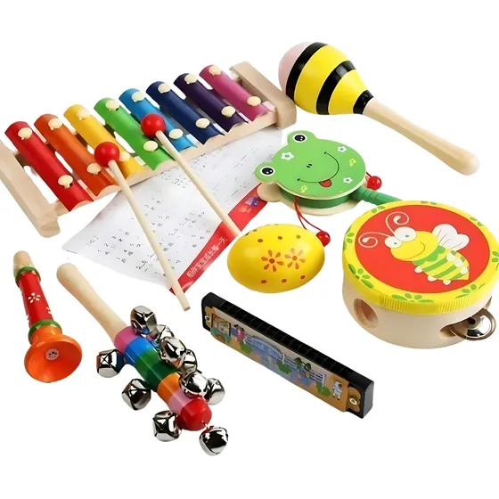 Juego Kit Musical 8 Instrumentos Para Niños Y Niñas 