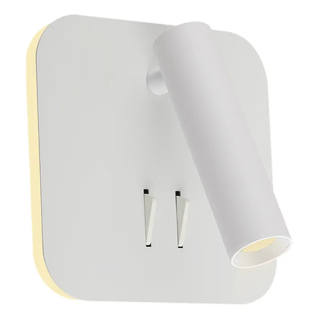 Luz Lectura Led Pared 7w Dirigible Marco De Luz Calida 2.8w