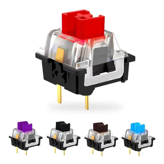 Kit 10 Switch Redragon Outemu Para Teclado Mecânico Switch-vermelho