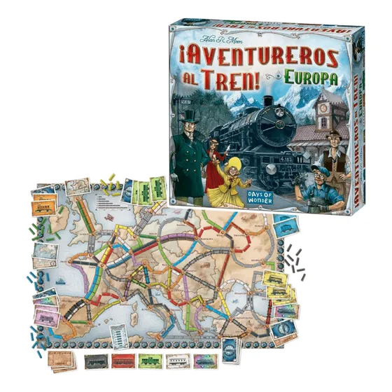 Aventureros Al Tren Europa Juego Mesa Estrategia Maldon