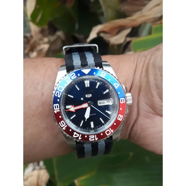 Reloj Seiko Mod Submariner Pepsi, Automatico Seiko Original