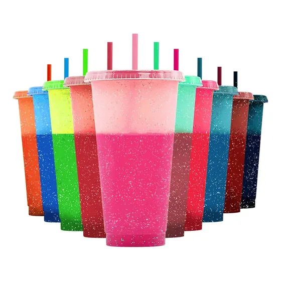 Vasos Mágicos De 700 Ml Que Cambian De Color, 10 Piezas