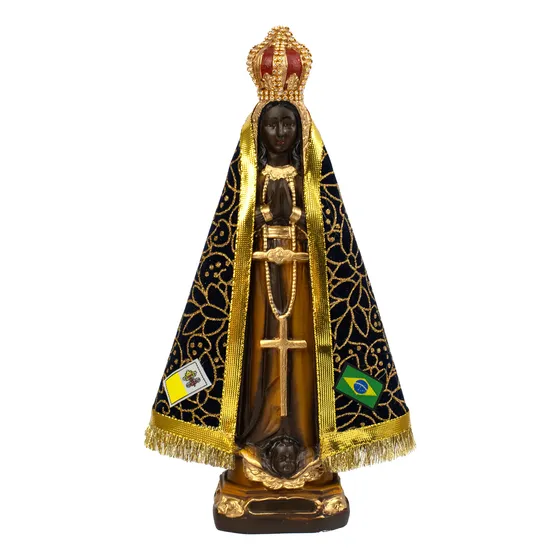 Imagem De Nossa Senhora Aparecida De 32cm Em Gesso.