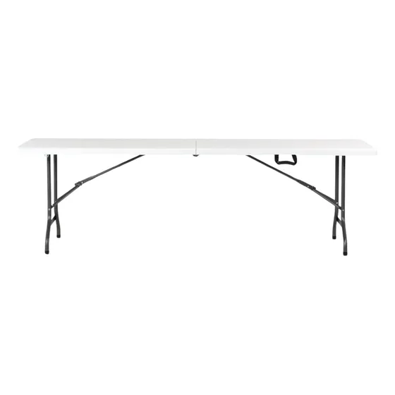 Mesa Plegable Para Jardin Tipo Portafolio 180cm Blanca