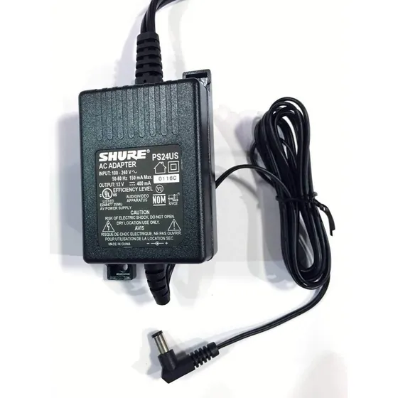 Adaptador De Corriente Shure Ps24us Sistemas Inalámbricos