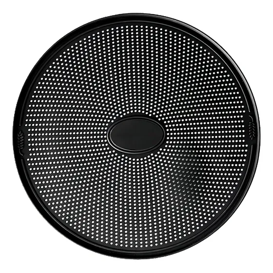 Placa Microperforada Redonda Horno Silicona Silhome 5onzas Color Negro
