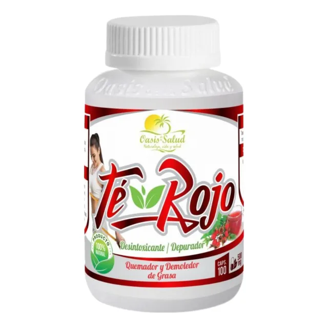 Te Rojo En Capsulas Adelgazante Quema Grasa Reduce Talla