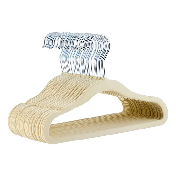 Percha De Niño Pack X10 Chica Ropa Terciopelo Antideslizante
