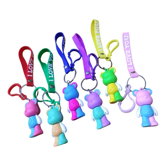 Llaveros Kawai Osos Colores 12 Pzas Mayoreo