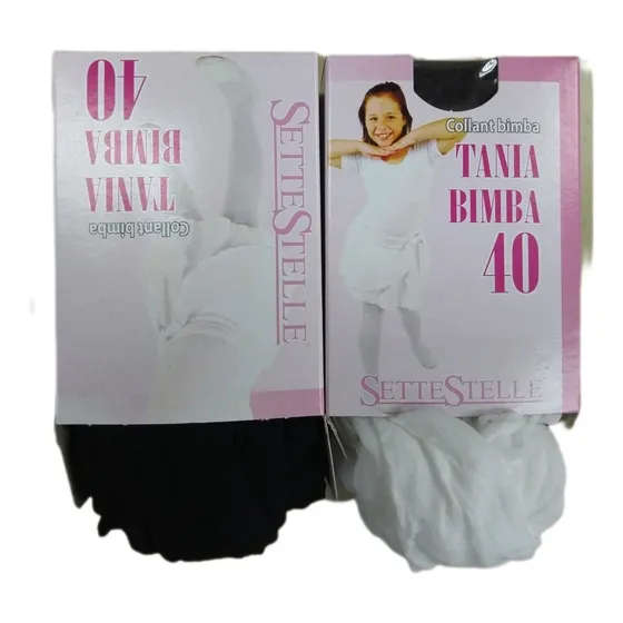 Medias Pantys Completa Settestelle Italiana Para Niñas Negro