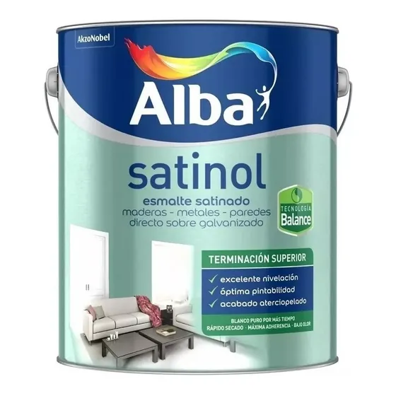 Esmalte Sintético Satinado Al Agua Satinol 20lt - Imagen-