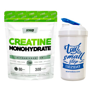 Star Nutrition Creatine Monohydrate Doypack X300gr + Shaker Star Nutrition Creatine Monohydrate Doypack X300gr + Shaker