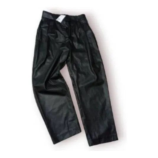 Pantalón Cuero Sintético Última Tendencia  Talla L Nuevo