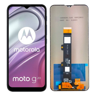 Tela Frontal Display Moto G20 Xt2128 Premium S/aro +película Tela Frontal Display Moto G20 Xt2128 Premium S/aro +película