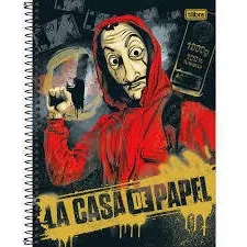 Caderno 80 Cd La Casa De Papel Tilibra  