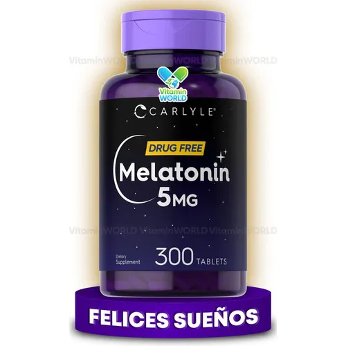 Carlyle Melatonina 5 Mg De Disolución Rápida 300 Comprimidos Sabor Berrys