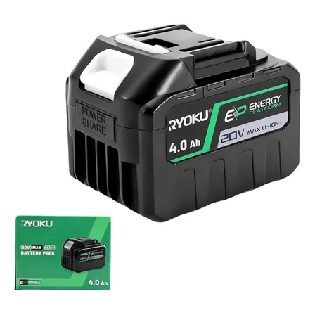 Bateria De Íon De Lítio 20v Ryoku Para Ferramentas Elétricas