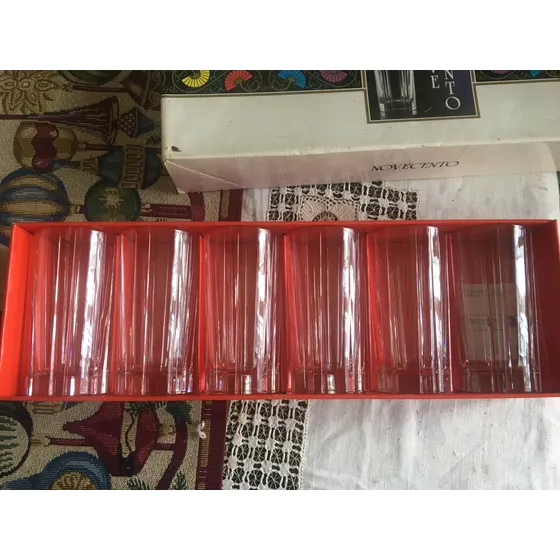 Juego De Vasos Largos De Cristal Rcr De Roca