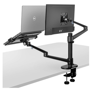 Soporte 2 En 1 Viozon, P/monitor Y Laptop, Aluminio, Negro Soporte 2 En 1 Viozon, P/monitor Y Laptop, Aluminio, Negro